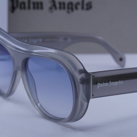 Palm Angels PERI103 ELFIN 0942 Aviator Sunglasses - Grey/Blue Gradient - Picture 3 of 9